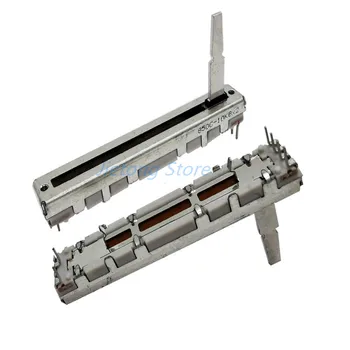 1 Pezzo Fader a Scorrimento Lineare DJM 350 600 700 800 da 60mm, Potenziometro per Mixer DJ B10KX2 con Maniglia da 20mm