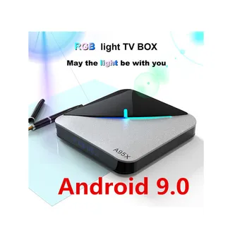 

A95x F3Air caja de TV inteligente Android 9,0 Mini Tv Box S905 x3 4G 64G 8k Quad-Core Set Top Box Media Player support IPTV PK X
