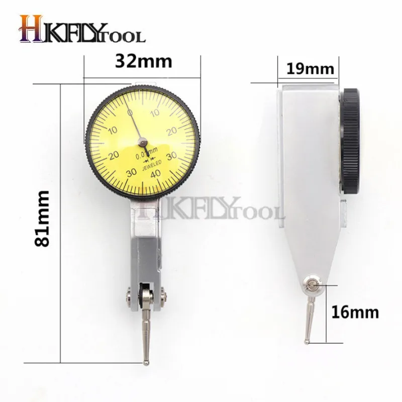 Lever Precision Dial Gauge Scale 0-0.2 mm 0.002mm 0-0.8mm 0.01mm Dial Test Indicator dial indicator gauge dial indicator