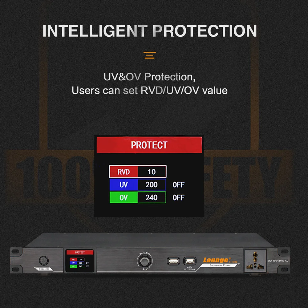 Lannge T 1300 8 channel Intelligent Power регулятор последовательности универсальный контроллер с