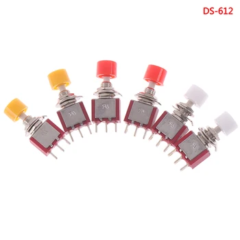 

2pcs Mini Momentary Automatic Return Push Button Switch ON-(ON) 2A 250V AC/5A 120V AC Toggle Switch 3Pin C-NO-NC 6mm