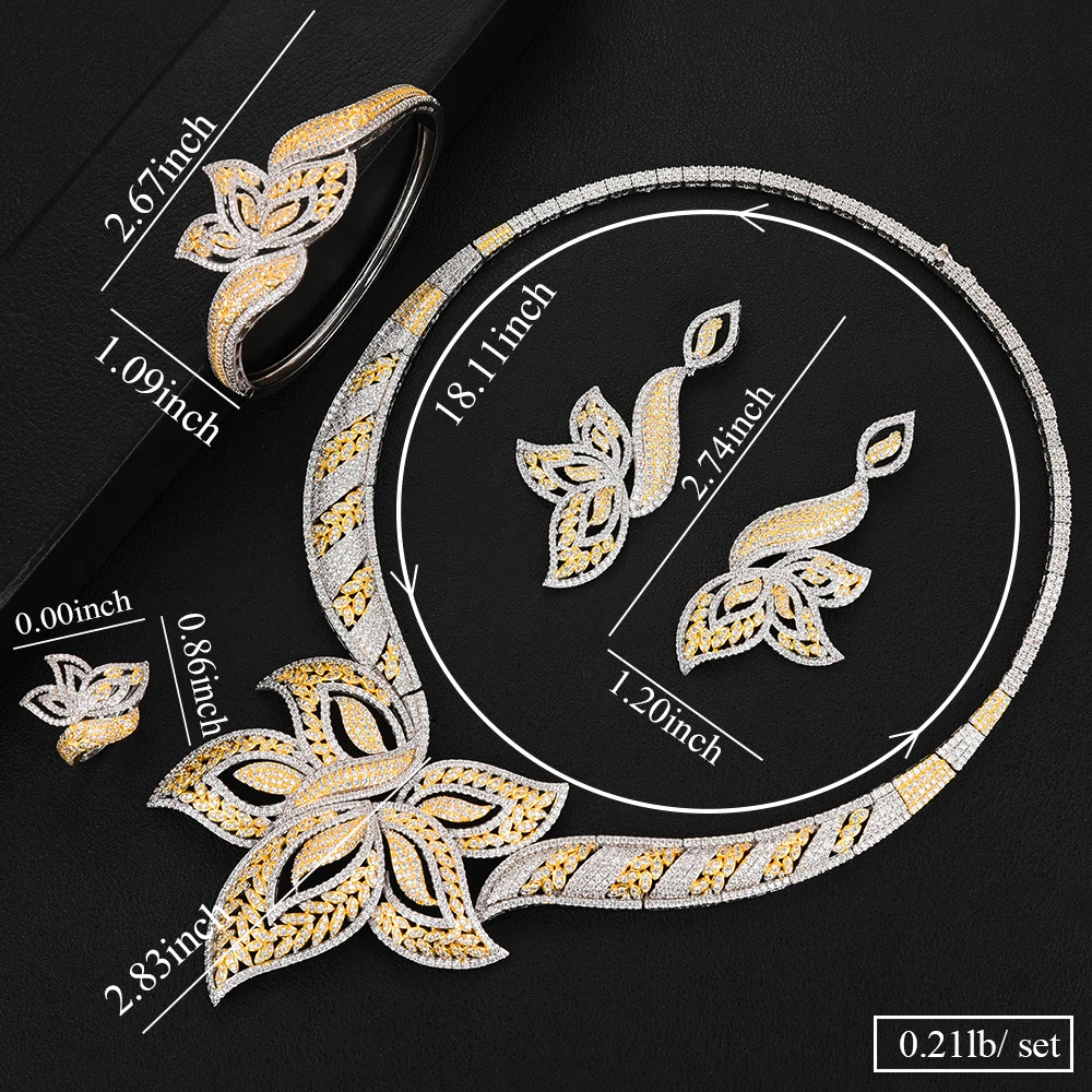 GODKI Luxury Starfish African Jewelry Sets For Women Wedding Cubic Zirconia Dubai Bridal Jewelry Set 2020 Costume Jewelry