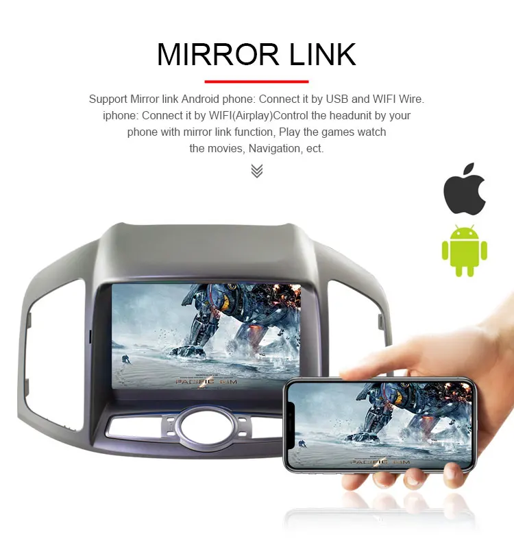 Discount TOPBSNA 1 Din Android 9.0 Car DVD Player For Chevrolet Captiva Epica 2012-2015 GPS Navigation Car Stereo Mirror-link RDS WIFI CD 7