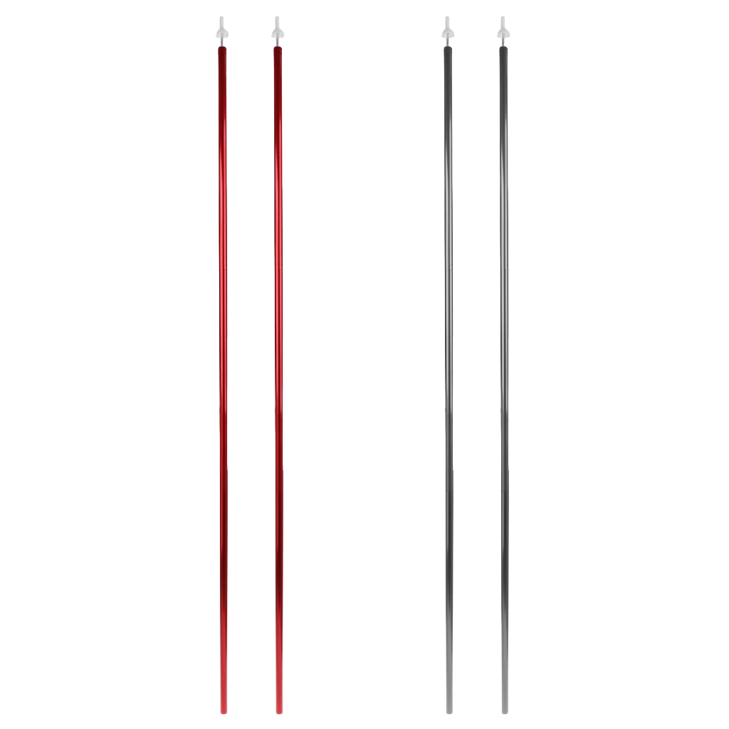 

Pack of 2 Pieces 1.5m/ 4.9' Folding Tent Canopy Tarp Awning Sunshade Pole Rod + Strap Carry Bag for Camping Travel Outdoor