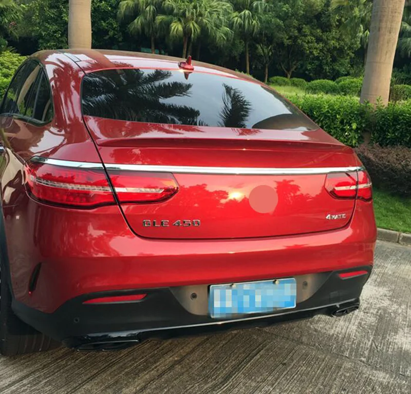 High quality hot sale ABS primer or black red color car rear lip spoiler for GLE Coupe GLE450 GLE400 GLE320GLE300GLE500 15 16 17
