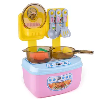 

Children Mini Kitchen Cookware Pot Pan Kids Pretend Cook Play Toy Simulation Kitchen Utensils Toys Set Children gift New