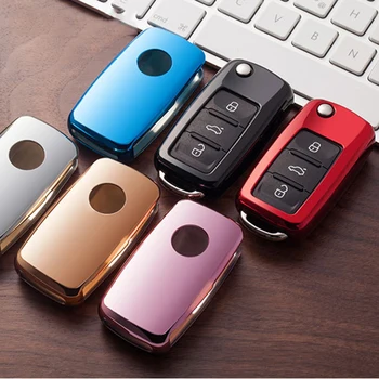 

For to Volkswagen Passat Golf Car Key Bag New High Quality Nano TPU Scratch Cover car Accessories styling