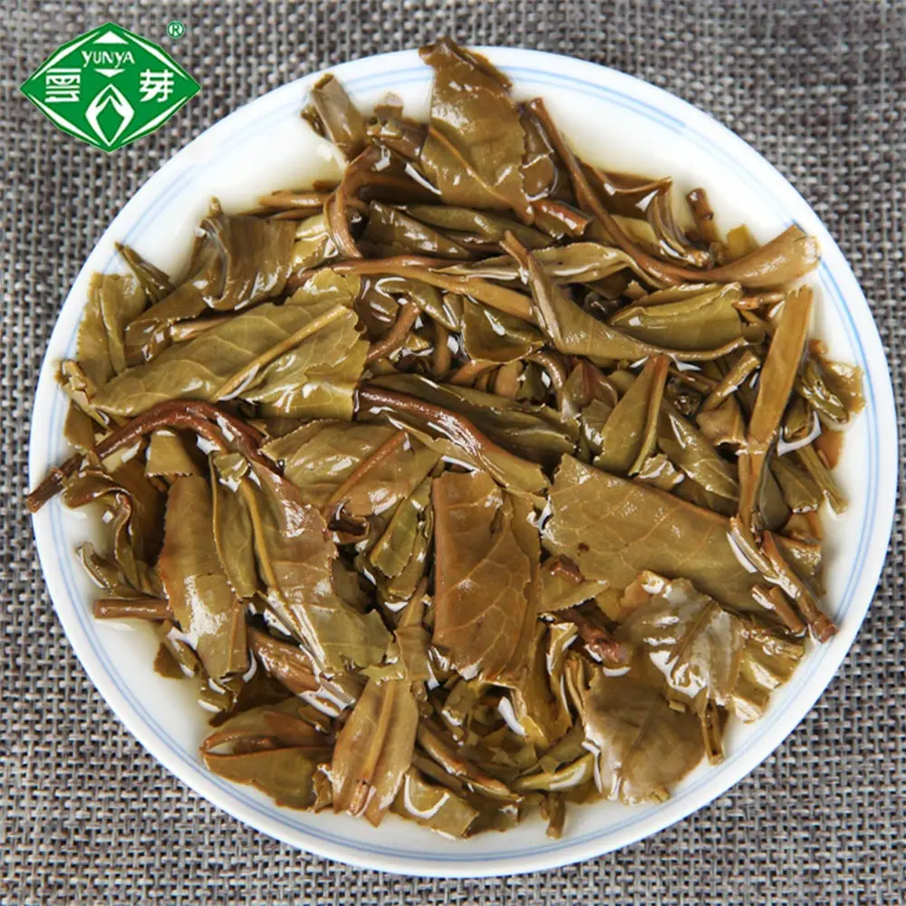 Puwen 2007 сырой чай пуэр "Yunya" Pu-rrh Peafowl's Hometown Qizi Shen Pu-erh Cake 400 г