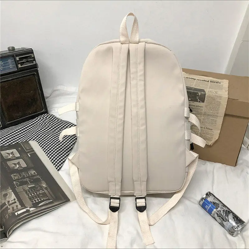 2024 New Multi-Pocket Female Backpack Book School Bag for Teenage Girls Boys Student Women's Travel Rucksack Small Or Big Size