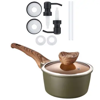 

Soap Dispenser Lids Stainless Steel Lotion Dispenser Pump with 16cm Wide 8.3cm High Stone Non-Stick Cooker Pot