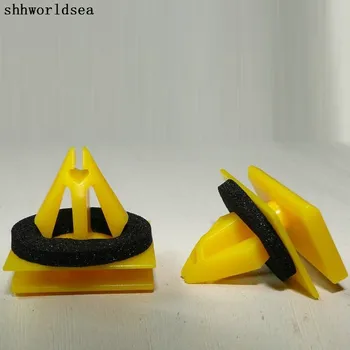 

Shhworldsea Free shipping 100pcs POM Yellow Rocker Panel Retainer Fastener Clip For GM 5480852