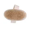 Natural Boar Bristles Dry Body Brush Wooden Oval Shower Bath Brushes Exfoliating Massage Cellulite Treatment Blood Circulation ► Photo 3/6