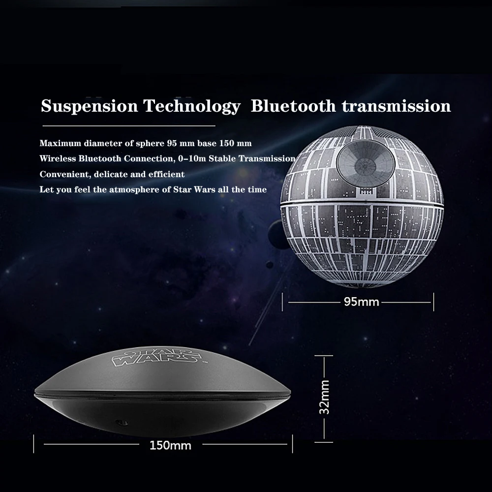 Новая версия Оригинальные Звездные войны Звезда смерти maglev bluetooth беспроводные