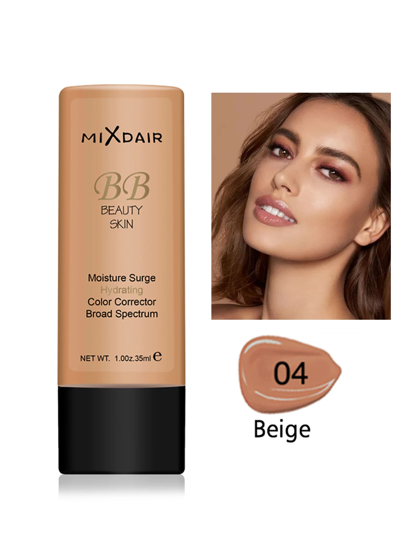 MIXDAIR 8092 04 MIXDAIR 8092 крем для лица основа для макияжа основа полное покрытие основа жидкий увлажняющий BB крем отбеливающий консилер - Цвет: MIXDAIR 8092 04