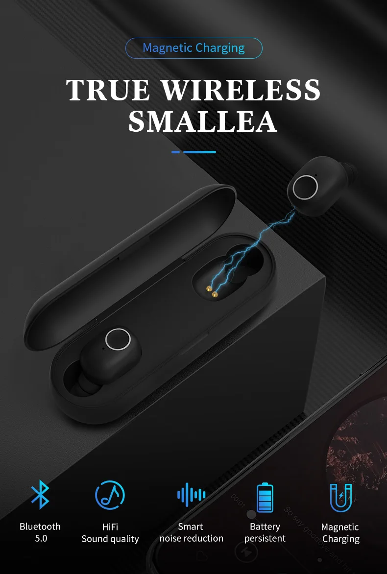 Q1 TWS мини наушники Bluetooth 5,0 маленький невидимый беспроводной наушник Автомобильная гарнитура HiFi Спорт с быстрой зарядкой чехол для смартфона