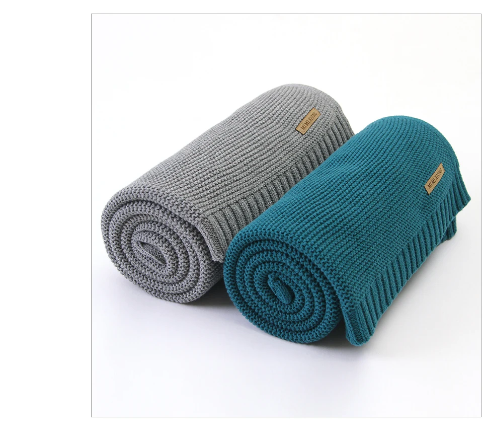 Baby Blankets Super Soft Newborn Swaddle Wrap 100*80cm Knitted Toddler Infantil Sleeping Blanket Quilts for Stroller Bed Carseat 22 H70cafa92587d407ca51e77d4b68b68e0c