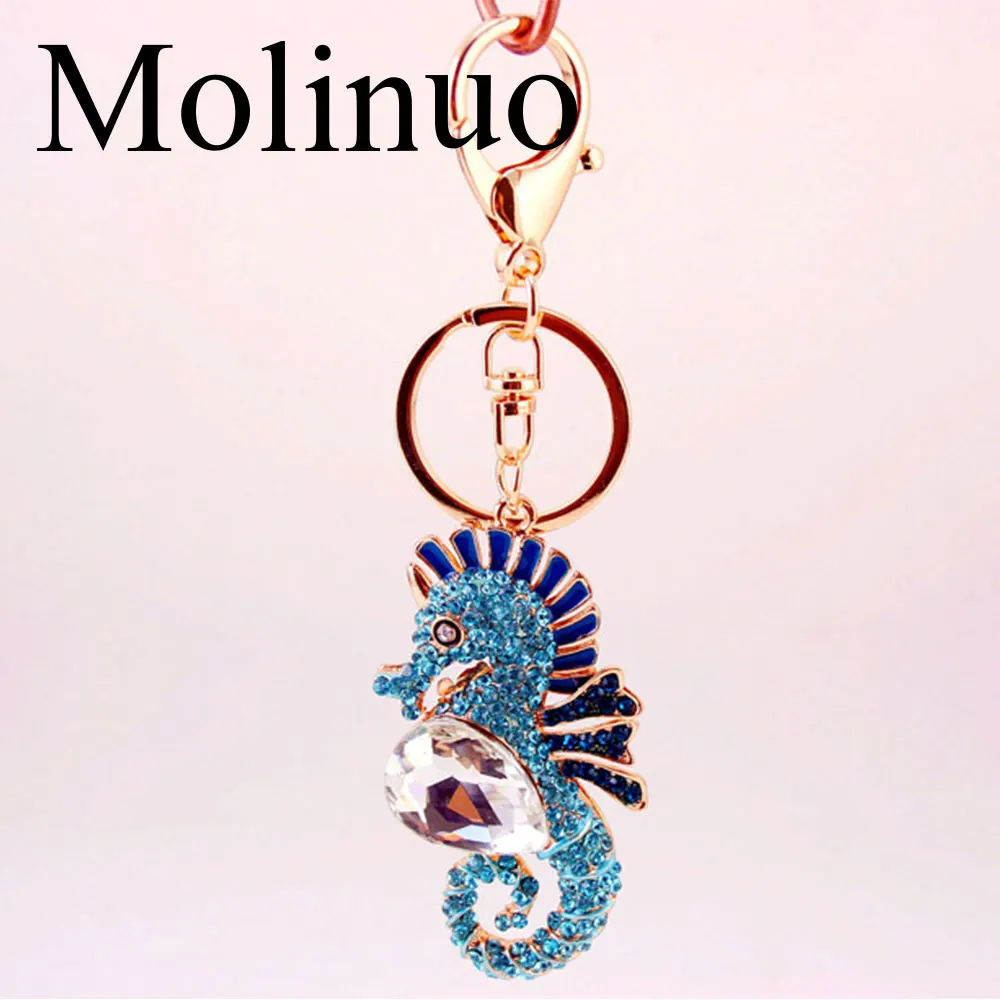 

Molinuo cute three-dimensional hippocampus key chain bag pendant beautiful accessories