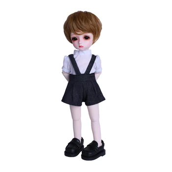 

1/6 BJD/SD Male Dolls Potato Ball Joints Doll Set with Makeup and Full Costume - Light Skin Color (Actual Skin Color Darker )