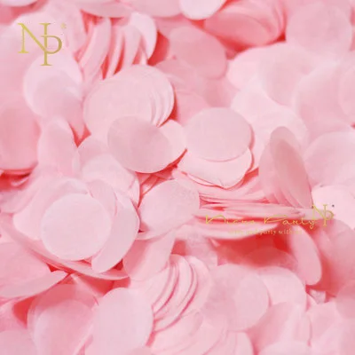 Nicro 2,5 см 10 г/пакет Бумага конфетти брызгает 12 Цветов круглый шар одежда для свадьбы, дня рождения украшения стола# Con08 - Цвет: Light Pink