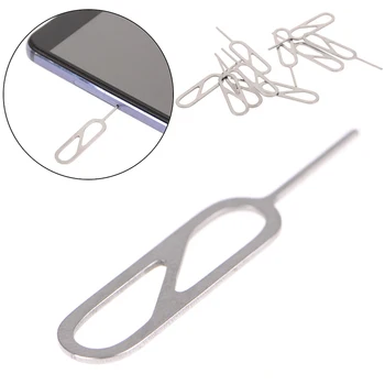 

10Pcs Universal Sim Card Tray Pin Ejecting Removal Needle Opener Ejector For iPhone 7 6S 6 Plus 5
