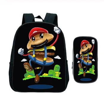 

Kids Cute Totoro Kindergarten Schoolbag with Pen Bag 2pcs/set Child Funny No Face Man Bookbag Children Pokemon Pikachu Backpack