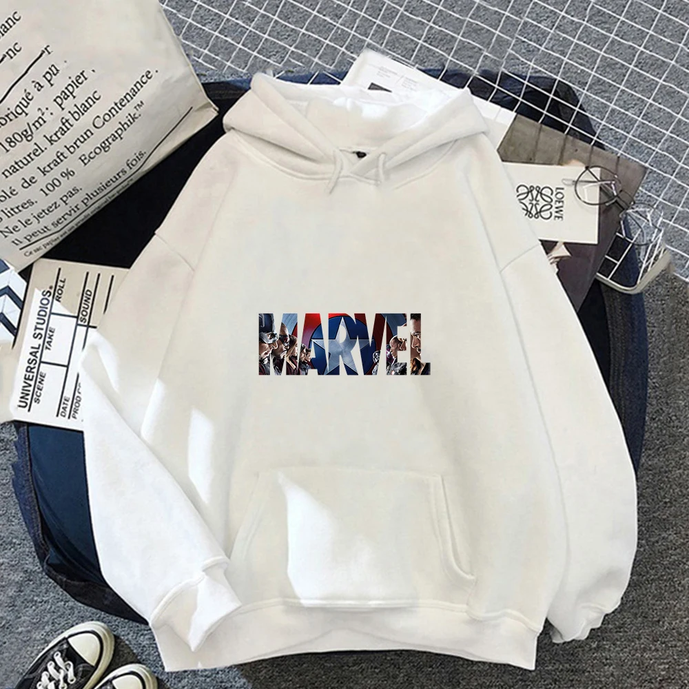 Новые осенние толстовки Marvel для мужчин Kawaii пуловер с капюшоном одежда Мультяшные