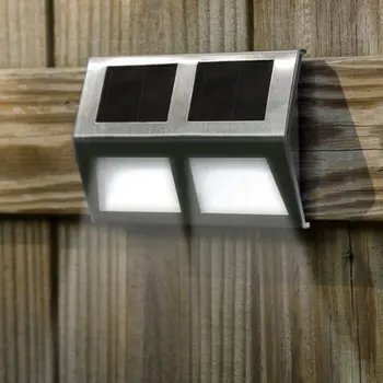 

4led Solar Step Light Outdoor Garden Villa Exterior Wall Garden Lamp Street Lamp Waterproof Decoration Wall Lamp Stair Lamp