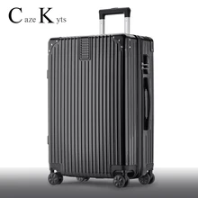 Чемодан на колёсиках из алюминиевого сплава, новинка, модная деловая сумка на колесиках, сумка для путешествий, кодовая коробка