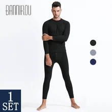 Кальсоны зимние для мужчин термо Нижнее белье Зимняя одежда для мужчин плотная термо одежда термобелье наборы BANNIROU