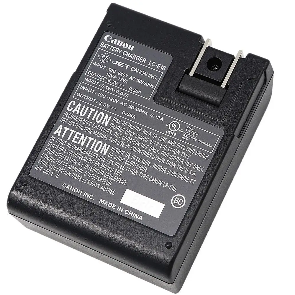 Подлинная LC E10C LC-E10C LC-E10E зарядное устройство для камеры Canon камера LP-E10 LPE10 E10 KISS EOS X50 1100D 1200D 1300D US PLUG