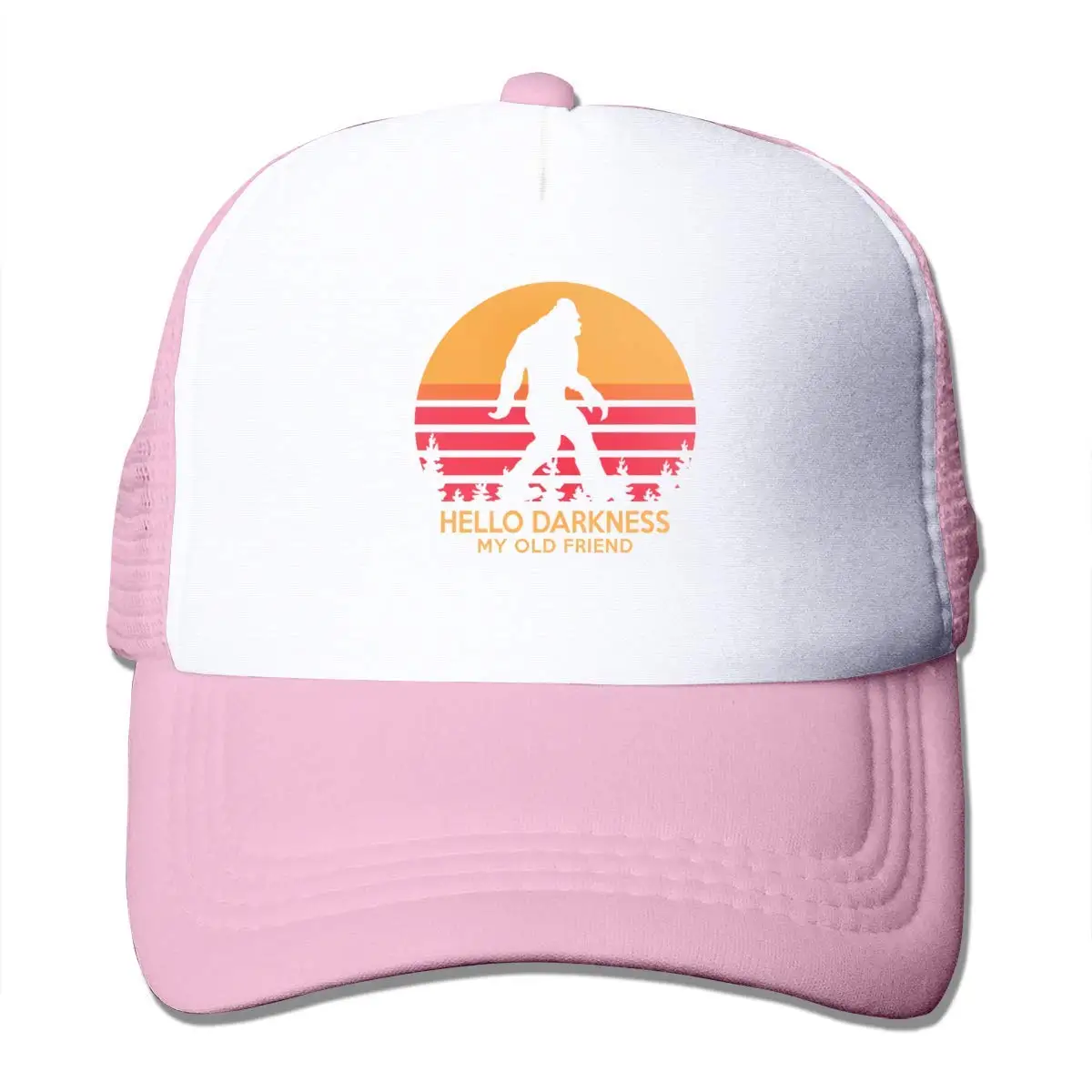 Hello Darkness, сетчатая бейсбольная кепка, унисекс, кепка В Стиле Дальнобойщика, розовый цвет