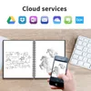 A6 Reusable Erasable Notebook black notebook Microwave Wave Cloud Erase Notepad Note Pad Lined With Pen save paper 5