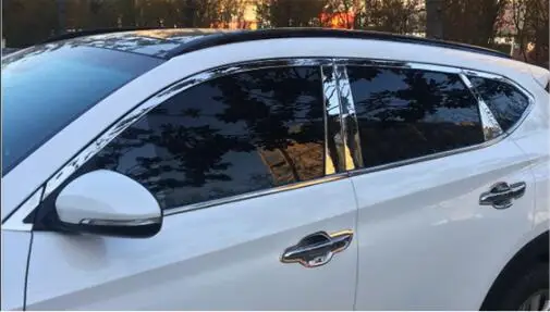 Применяется только для 09-19 новых hyundai Ix35 окна из нержавеющей стали полосы окна декоративные полосы