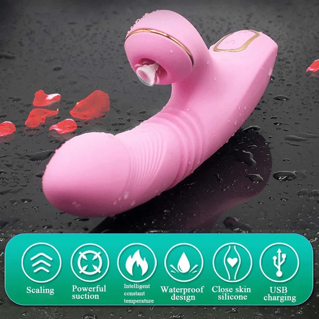 

Vibrate Suction and Thrusting Clitorial Toy for Women Adullt Her Toys Vibrartor 7 Modes