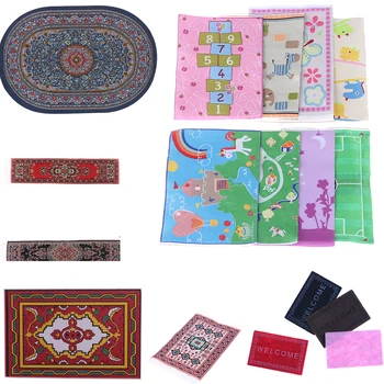 

New Area Rug/Carpet/Mat Floor Coverings for 1/12 Scale Dolls House Any Rooms Miniature Accessories Dollhouse Furniture Decor