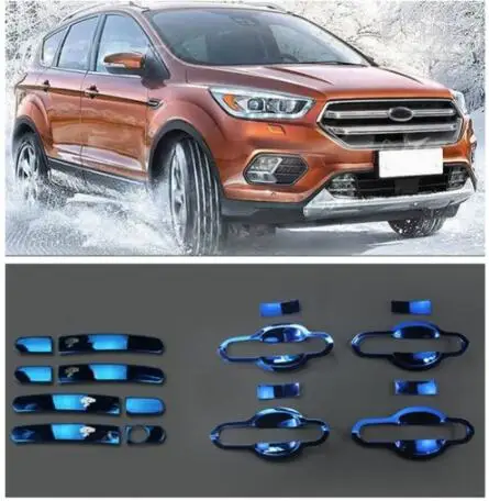 Специально для 13-19 для Ford Kuga Escape ручка дверная чаша с блестками Модифицированная Нержавеющая сталь Дверная наручная ручка