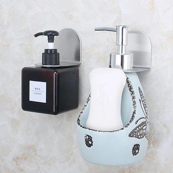 

Multi-function Bathroom Rack Non Perforated Toilet Wall Hanging Shampoo Shower Bath Bottle Hanger Stainless Steel Nail