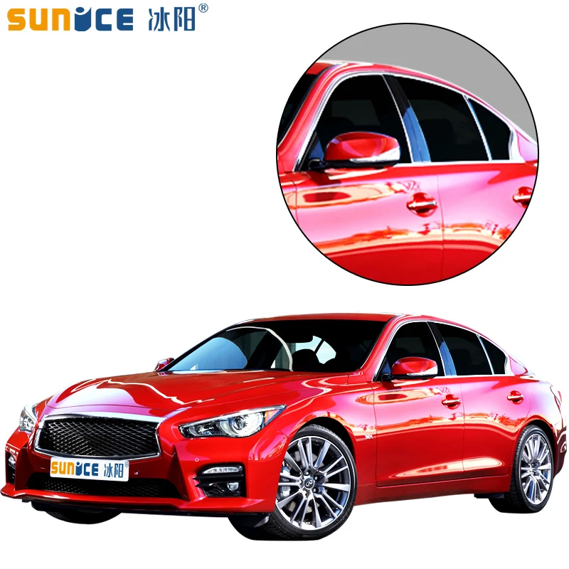Sunice 20%VLT Black Car Window Tint Film 2mil Nano Ceramic Solar Tint Heat Reduction Protect Privacy Glass Sticker