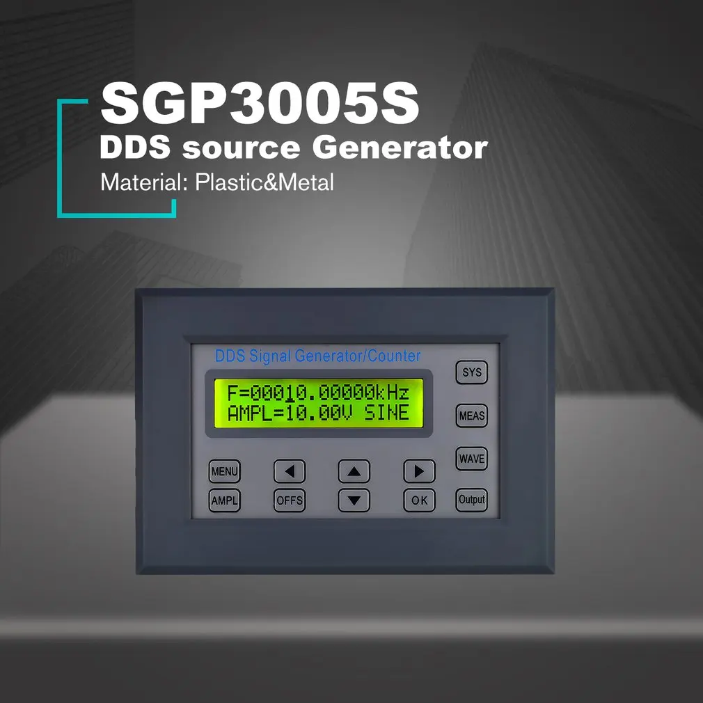 

FellTech SGP3005S DDS Source Generator Function Waveform Generator PWM Test Remote Control with Adapter For Laboratories US