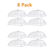 4/8 шт. Еда сетчатая Крышка Складная пылезащитный летать большой Pop-Up Сетчатое Экран защиты Еда Крышка Тент Палатка Домик площадка сетчатый зонтик Пикник съемный