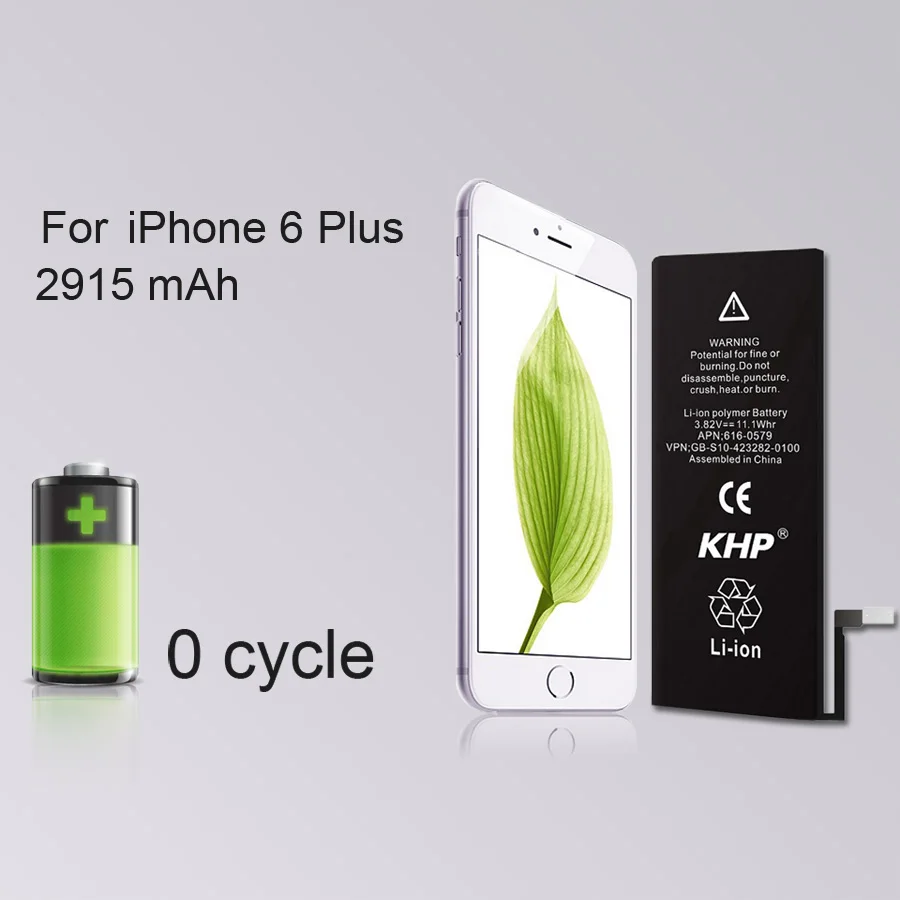Новый 2019 100% оригинал кхп телефон Батарея для iPhone 6 плюс 2915 мАч Ремонт Инструменты 0