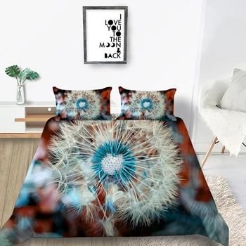 

Dandelion Bedding Set Single Fashionable Beautiful High End Duvet Cover 3D King Queen Twin Full Double Comfortable Bed Set