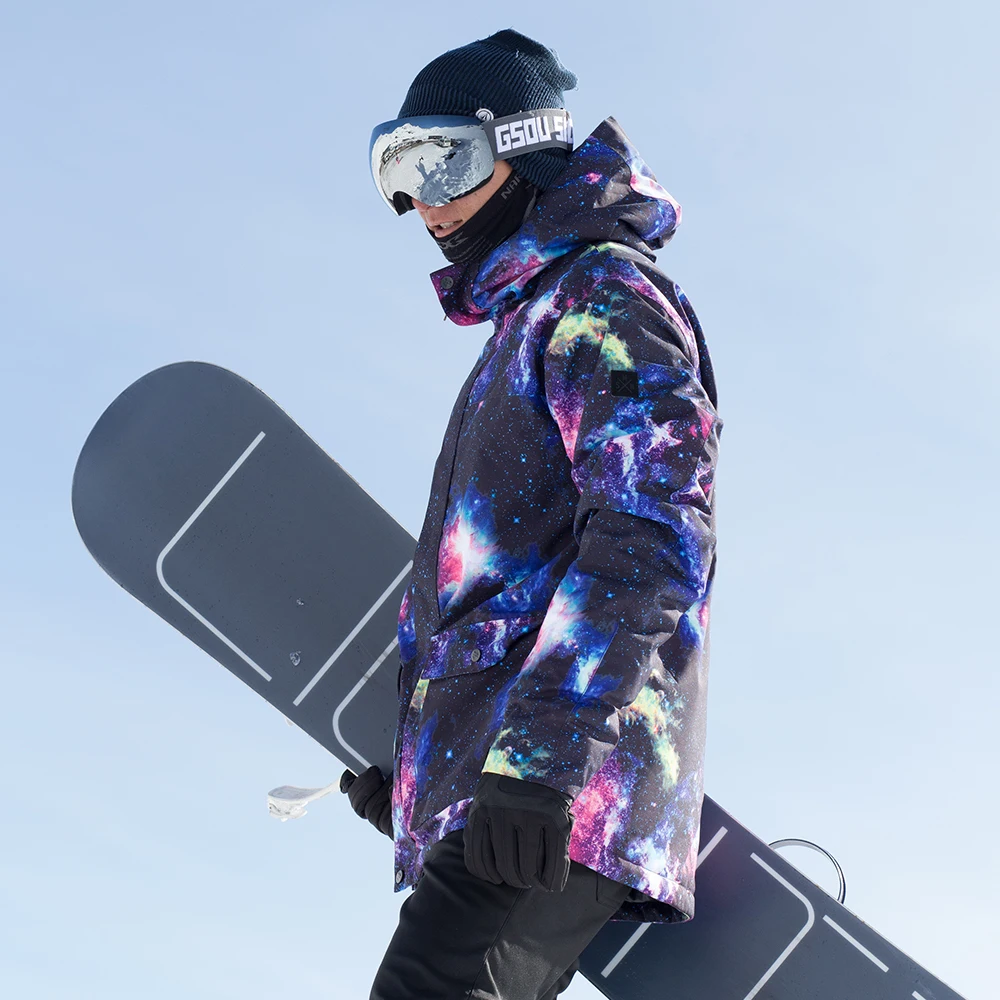 

SMN Men Winter Warm Ski Jacket Skiing Snowboarding Jacket Male Snow Coat Windproof Waterproof Outdoor Sport Clothing