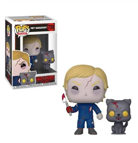 

New Funko pop!! Pet Sematary Gage and Church 729# Model PVC Collection figure Toys For birthday Gifts
