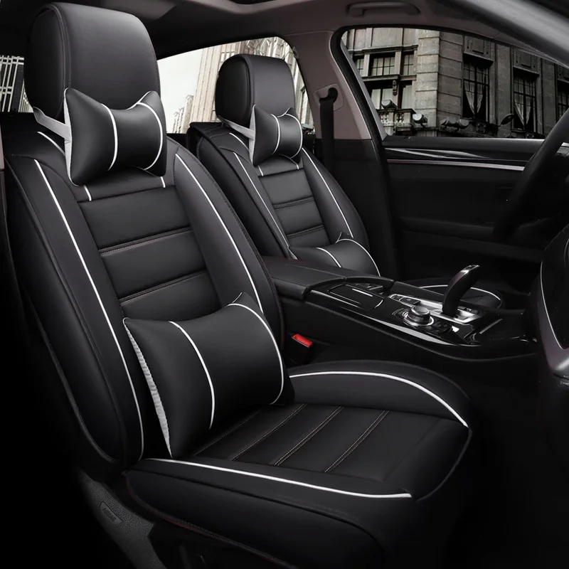 

Manufacturers Direct Selling New Style Automobile Seat Cushion Five Universal Leather Seat Cover 3D All Edges Included Car Mats