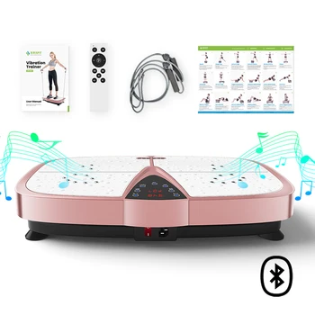 

JUFIT Vibration Plate Whole Body Exercise Machine with Touch LED Screen and 5 Programs Massage Fitness Platform