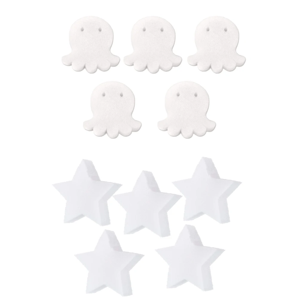 Pack of 10 Scumbug Oil-Absorbing Sponge, Octopus Star Shaped Sponges for Swimming Pools, Hot Tubs & Spas