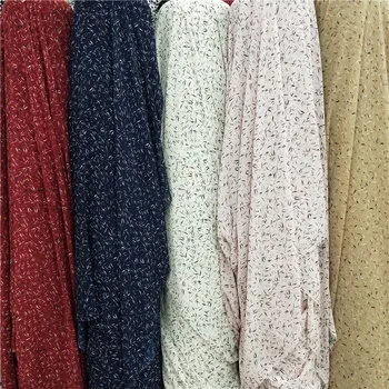 

Chiffon Fabric Top Shirt Dress Shawl Soft Skirt Garment Accessory Micro-Transparent Printed Fabric