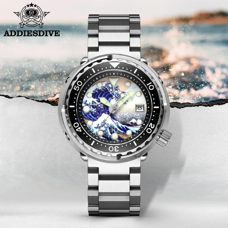 Laddies Dive Wacth Men Sapphire Crystal Ceramic Bezel Diver Watch Automatic Men Nh35 Orologi Da Immersione In Acciaio Inossidabile 300M Surf Tonno