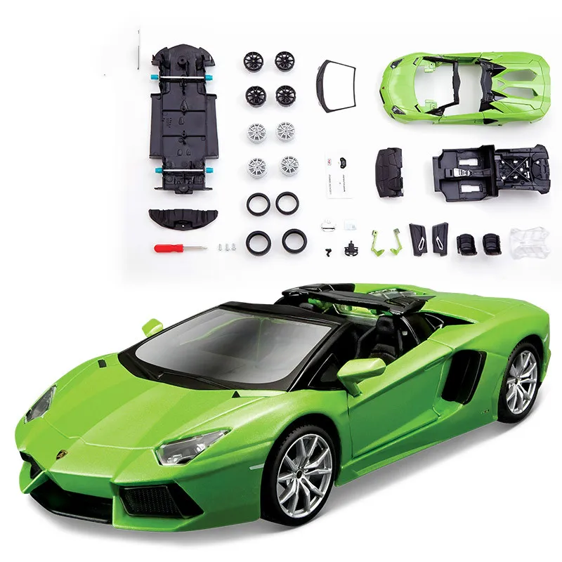 Мотоцикл 1:24 Lamborghini LP7004 модель сборки сплава Roadcar сборка автомобиля Модель завода|